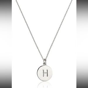 Kate Spade New York Initial Pendant Necklace H Silver